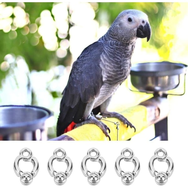 5 st (3,8 mm) Papegojors fotring, fågelfotsspänne legering fågelfotsstödring for små medelstora fåglar