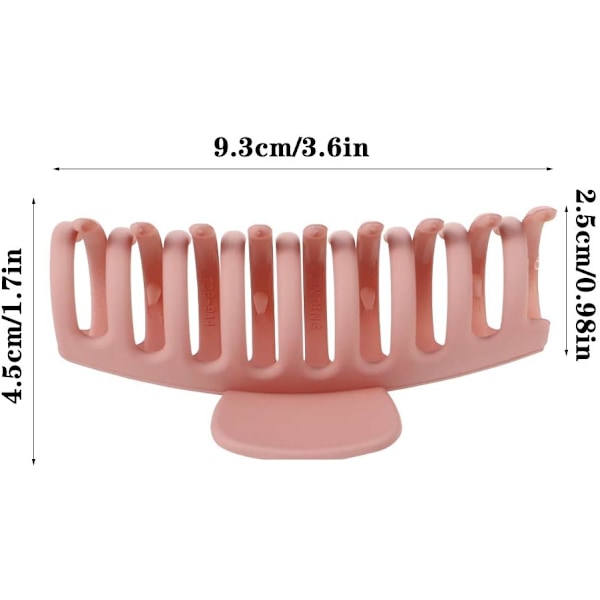 6 STORE HÅRKLO-KLIPPS, HÅRKLO-KLIPPS MED STORT GREPP, HÅRKLO-KLIPPS MED STARKT HÅLL FÖR KVINNOR OCH FLICKOR RAKT, LOCKIGT & VÅGIGT HÅR (3,6 TUM)