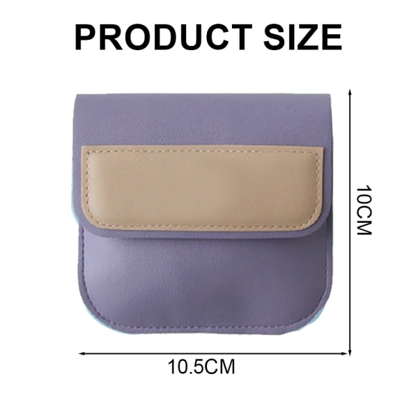 1. liten fräsch og minimalistisk mini-nul-plånbok violet