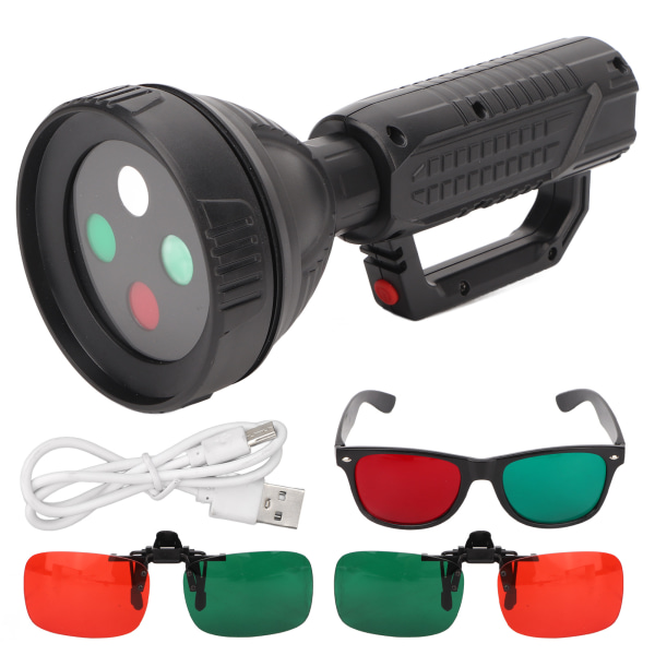4 Dot Test Ficklampa Optometri Tester Exakt Minska distorsion Oftalmiska Röd Gröna Glasögon