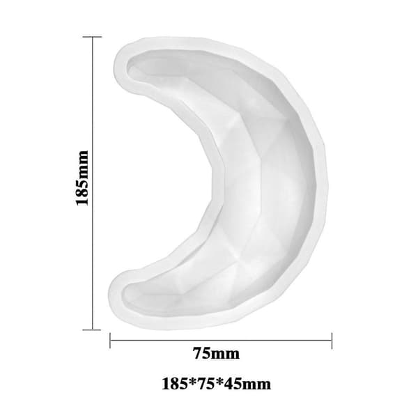 8 Hule 3D Måne Stjerne Silikon Bakeform 02 02