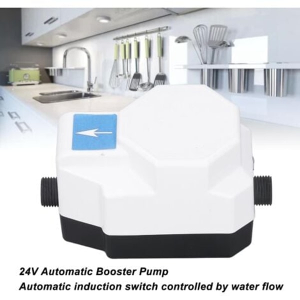 24V Vannpumpe Automatisk Liten Sentrifugalpumpe for Oppvarming av Bolig Pipeline 100-240V EU Plugg --.pa