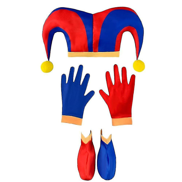 Pomni-dräkt för barn, overall för cosplay, födelsedag, karneval, halloweenfest Q8 Q8 140 Q8 140