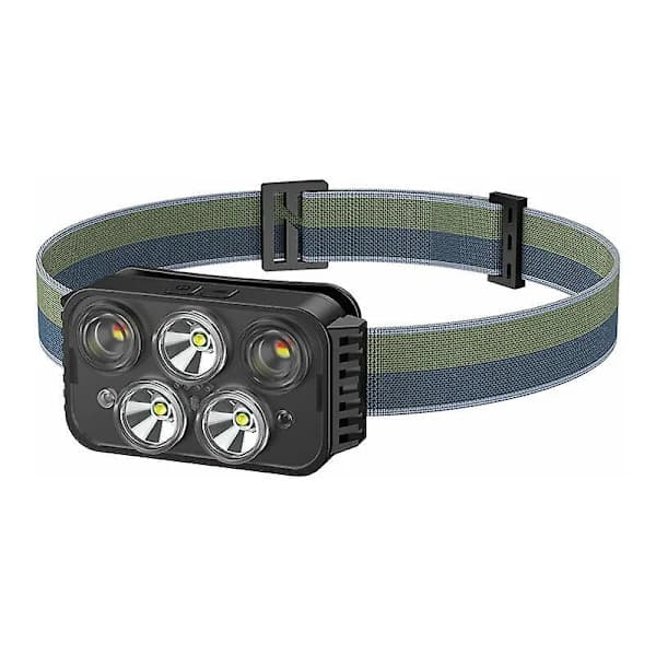 USB Utomhus LED Sensor Pannlampor, Nattfiske, Cykling och Löplampor