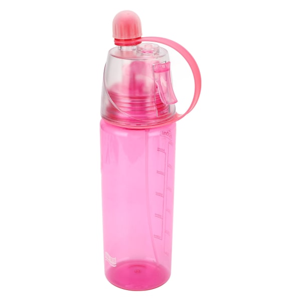 Vattensprayflaska Klar skala Plastflaska med stor kapacitet för sportvandring Picknick Rosa
