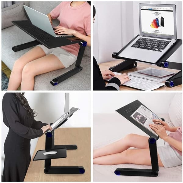 Smart Justerbart Laptopbord 17 tum Svart—pa