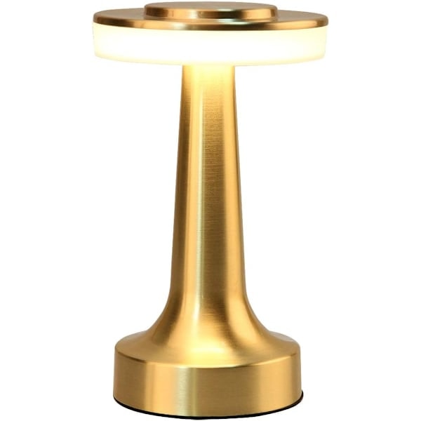 1 st Gold Portable LED Desk Lamp with Touch Sensor, 3 Brightness Levels