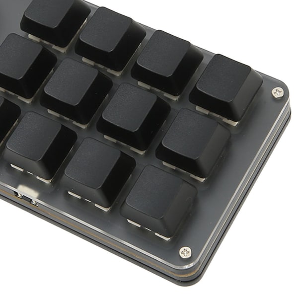 12 tast 3 knott mekanisk tastatur rød bryter Vanntett Støvtett volumkontroll Multifunksjonelt tastatur for spillkontor USB kablet