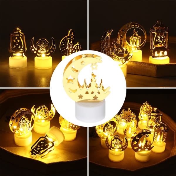 Eid Mubarak Ramadan Dekorativ Lampe Led Lights String 7 7