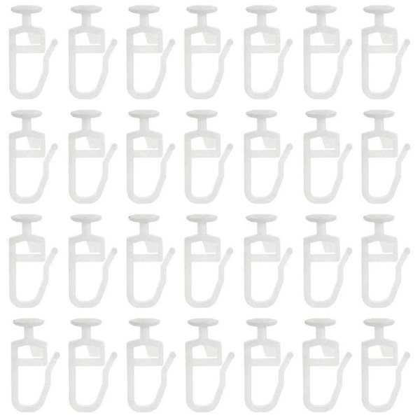 200-pack gardinglidare med 8,3 mm huvud vikbara glider gardin skena spår glider krokar för Curtai Y