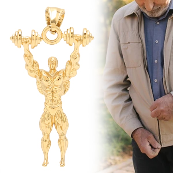 Glidelås pulls anheng Titan stål vektløfter formet klær tilbehør for Elder Gold
