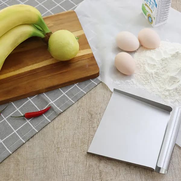 Vegetable Shovel, Versatile Kitchen Utensil, 15 cm, Dough Scraper, Stainless Steel Chef's Vegetable Taxi, Kitchen Spatula
