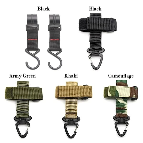 1/2 st Taktisk Karbinhake Bälte D-Ring Karbinhake KHAKI 1 STIL Khaki 1stStyle 2-Style 2