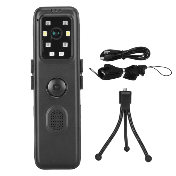 Mini puettava kamera 1080P 0,78 tuuman näyttö Night Vision Loop -tallennus WiFi-taustaleike videonauhuri lainvalvontaviranomaisiin