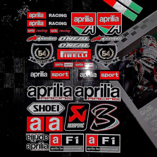 Heijastava moottoripyörän tarra tankki moottoripyörän lisävarusteet kotelo tarra Aprilia Dorsoduro 750 Factor Racing Rsv Rs Tuono Sr50 Jb51-3