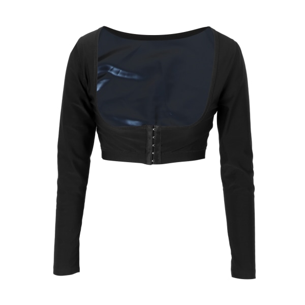 Badstue skjorte for kvinner Sweat Jacket Langermet Sweat Vest Sauna Shirt Workout Top
