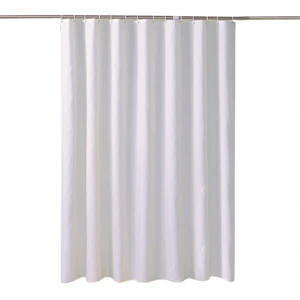 Polyester Duschdraperi 180 x 200 cm Vit