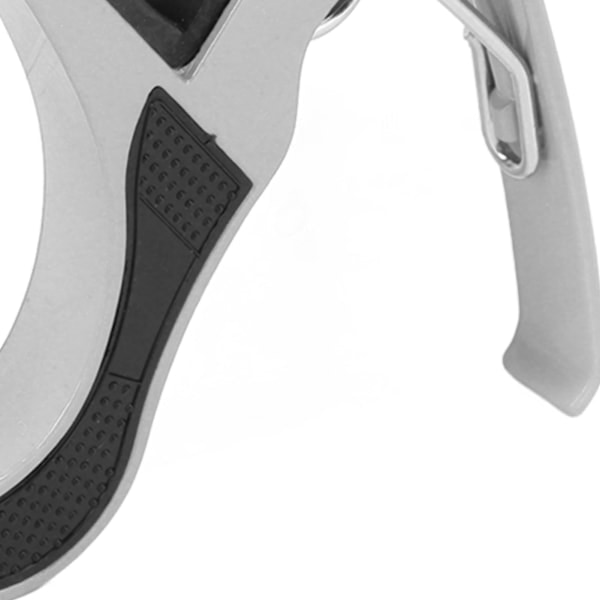 Gitarr Capo Legering Snabbkoppling Elektrisk Gitarr Capo Set med 2 Gitarrplektrum för Banjo Mandolin Silver
