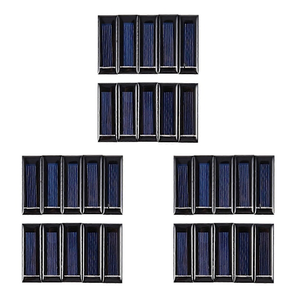 30 kpl Mini aurinkopaneeli Uusi 0,5 V 100 MA aurinkokennot Aurinkosähköpaneelit Moduuli Aurinkoenergia Akkulaturi Char.pa