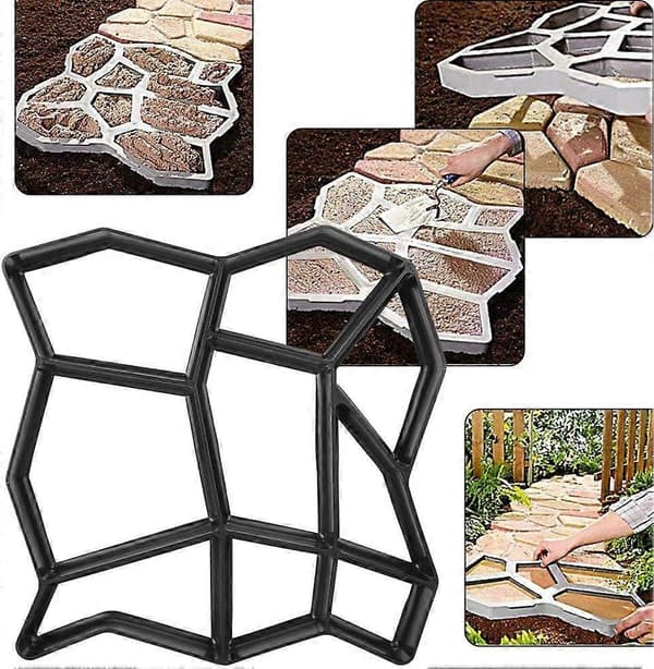 Päällystysstencil - DIY-stencil puutarhaportaille