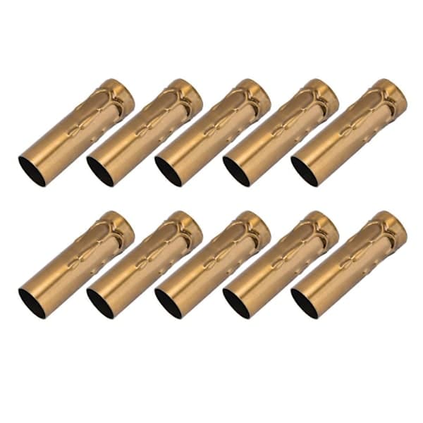 10 stk E14 Metalrør til Lyspærefod Lampebase Belysningstilbehør 25x80mm