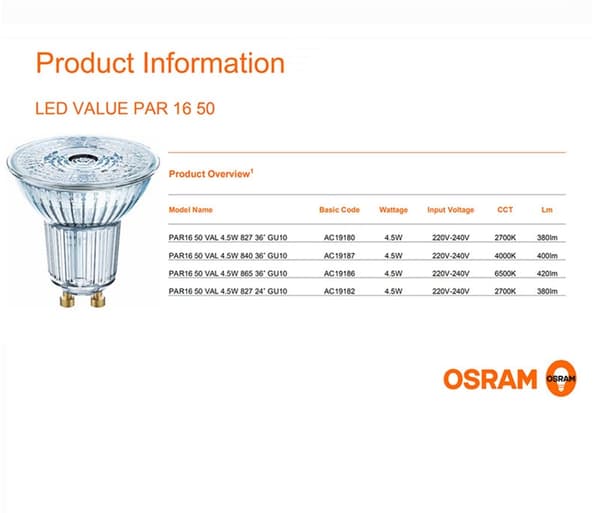 Stjernelys LED-lyskopp GU10 Reflekslyskrone Bord 4,5W