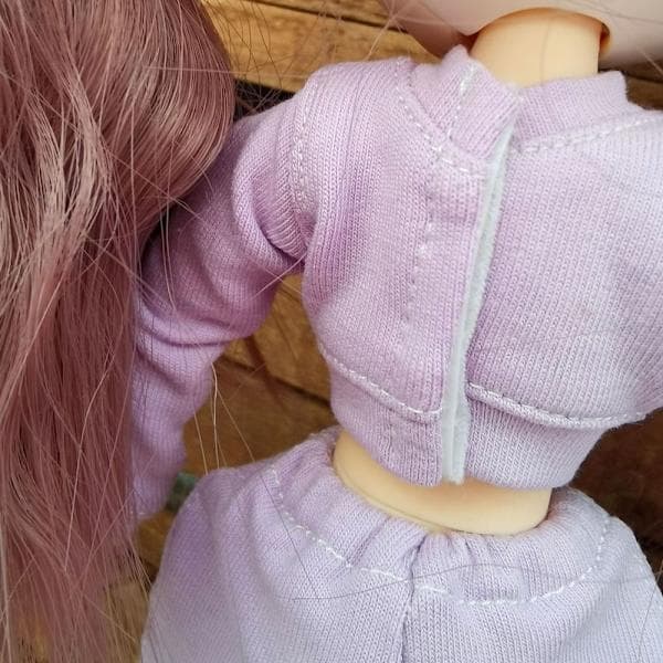 Docka Sweatshirt Sæt Håndlavede hættetrøjer GRÅ Grå