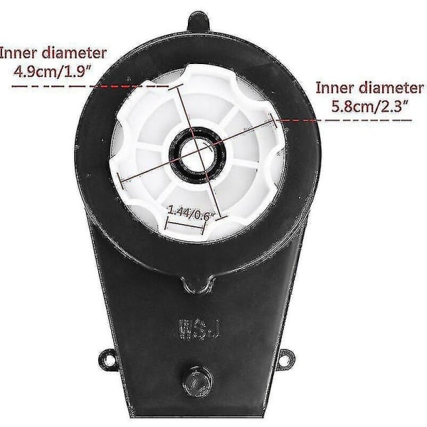 2 stk 12v 550-30000rpm Elbil Motor Gearbox Reservedele