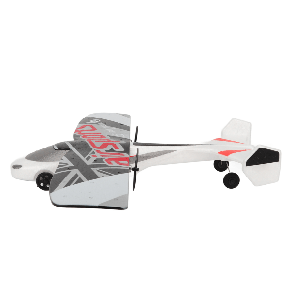 RC Airplane 2,4Ghz EPP plastfjernkontroll Flyglider med LED-lys for nybegynnere Voksne barn Rødt tre batteri