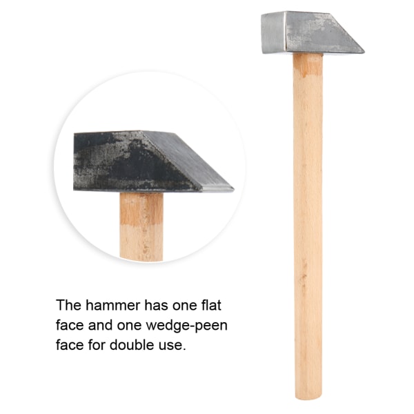 DIY høy hardhet hammer trehåndtak gjør reparasjon smykker Processing Tool
