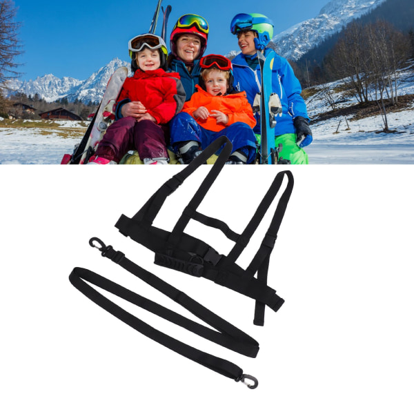 Skiskuldersele for barn Sikkerhetsbeskyttelse Justerbar Slitesterk skitreningsbånd for nybegynnere