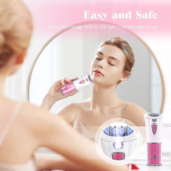 Paris_Hårfjerning, Smooth Glide Epilator, Bærbar trådløs barbermaskine, Barbermaskine til ansigtshår-yyc