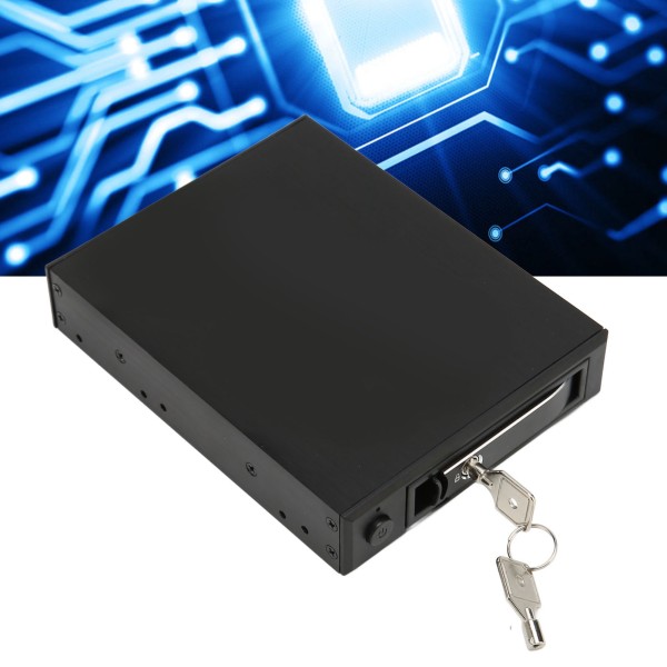 2,5 tommer SATA HDD-kabinett 6 Gbps aluminiumslegering mekanisk låsefunksjon SSD-kabinett med LED-indikator for datamaskin