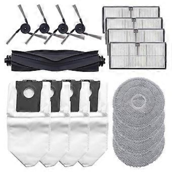 För Dreame X40 Ultra Robotdammsugare Huvudborste Sidoborste Hepa Filter Moppduk Dammpåsar Ersättning