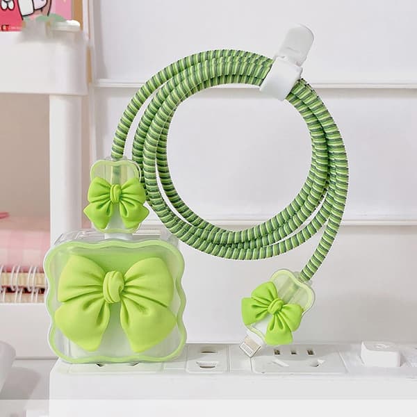 Cable Protector for iPhone 20W Charger, Cute 3D Butterfly Charger C