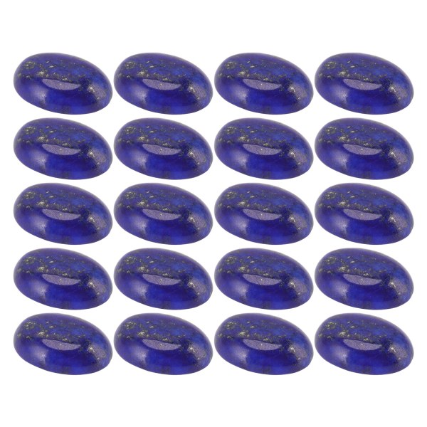 20 kpl soikea tasaselkäinen Cabochon Lapis Lazuli hieno sormuskaulakoru tee-se-itse kivihelmi korujen valmistukseen