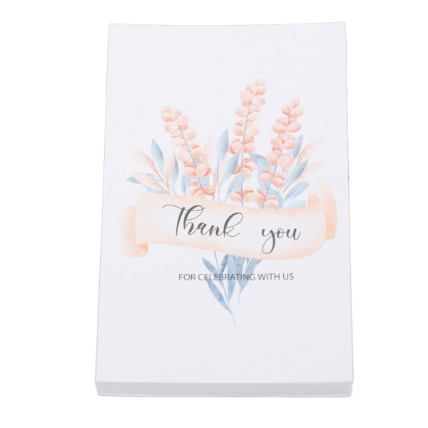 150 stk takkekort påskønnelseskort belagt papir taknemmelighedskort til familie venner A