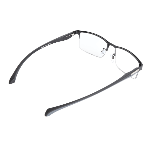 Blått ljusblockerande glasögon fotokromatiska multifokala läsglasögon halvkant Äldre ålderssyntesglasögon +100