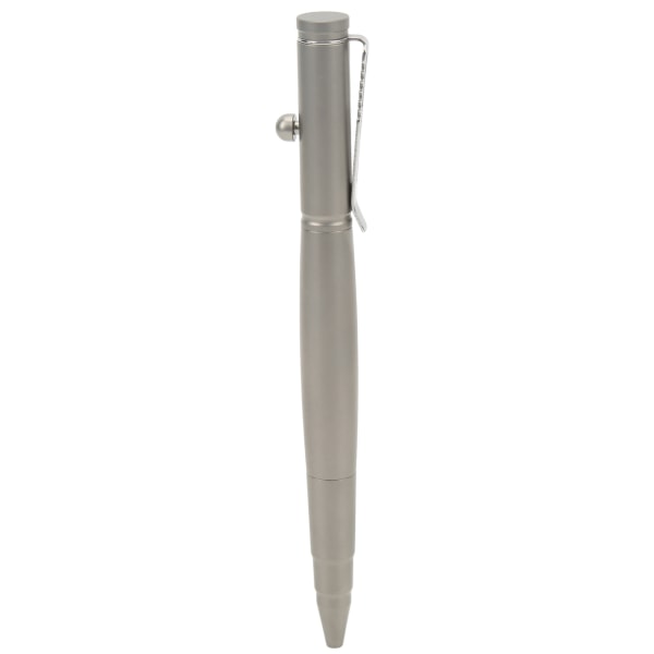 Bolt Action Pen Titanium Alloy Roller Ball Pen Rustfritt stål Business Penn for Outdoor Daily Titan Natural Color
