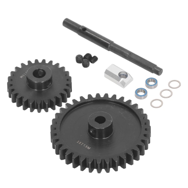 2ST Spur Gears 1,5M härdat stål växel och set Kugghjulsbyte för Traxxas 1/5 RC Car 25T+35T