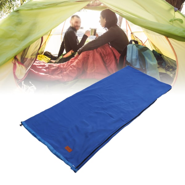 Soveposefôr Super tykk fleece Myk soveposefôrteppe for campingreiser Backpacking Jewel Blue