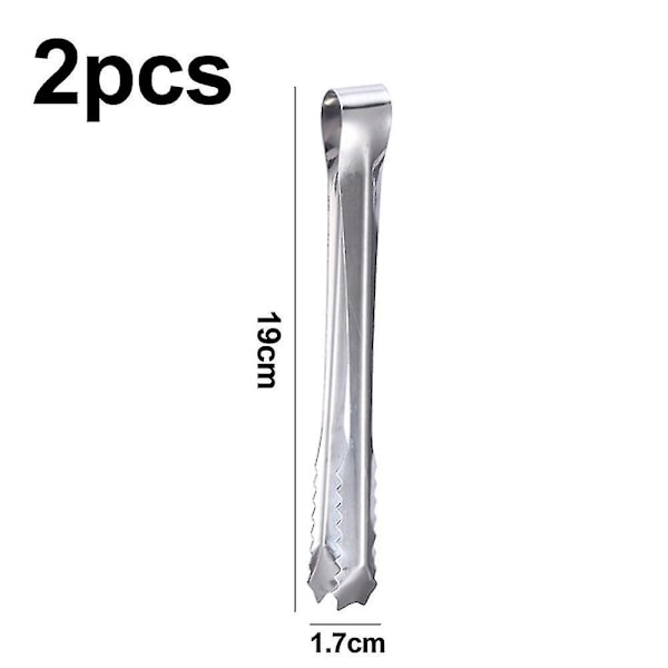 Istång för Isbehållare, Rostfritt Stål Matserveringstång, Med Klorgreppständer För Isblock Sockerbitar Bar Hotell Hem & Kök (silver)[hsf]BY 430material 430material 8inches
