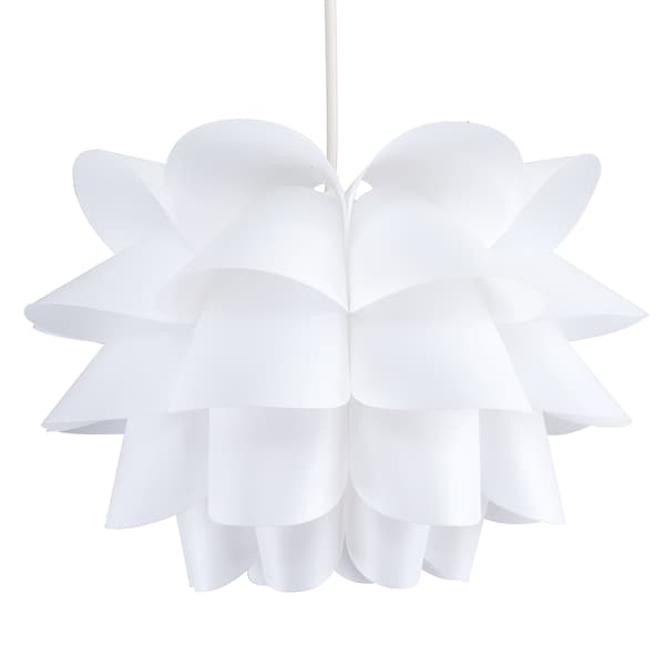 Moderne Intrikat Design Vit Loftlampe Skærm