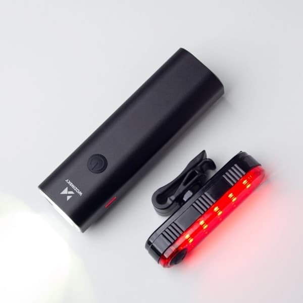 Wozinsky WSBLB1 USB-C Cykelbelysningsset Fram och Bak - Svart