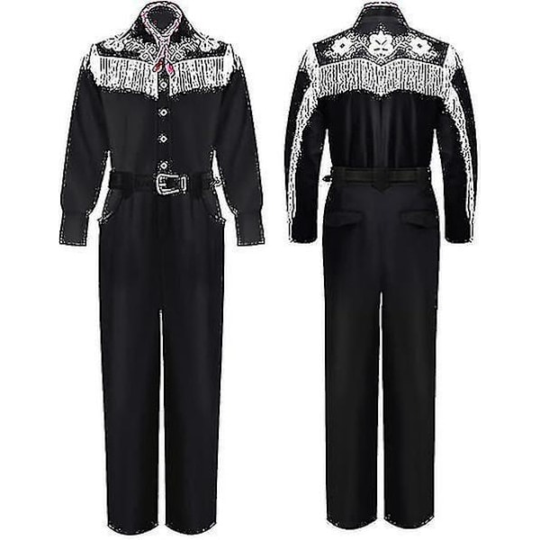 Jumpsuit Ken Cowboy Antrekk Skjerf Hatt Menn Kostyme L