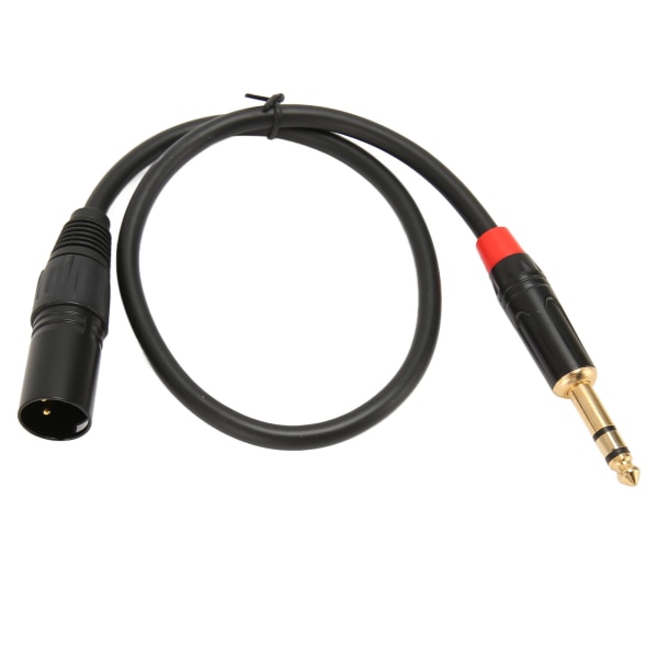 1/4 tum 6,35 mm till XLR hankabel Professionell Plug and Play guldpläterad kontakt Mikrofonkabel 1,6 fot