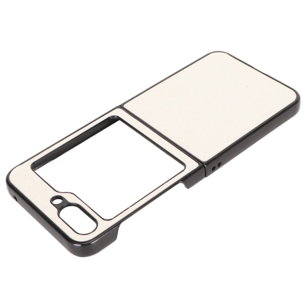Flip Phone Case Snygg ABS Anti Fall Precision Öppning Skyddande Flip Phone Case för Z Flip 5 White Glitter