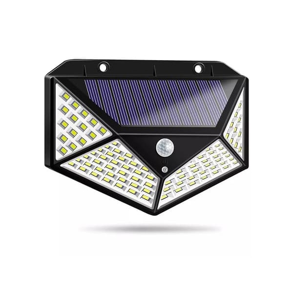 Projektør - 100 LED - med bevægelsessensor - Solcelle—pa
