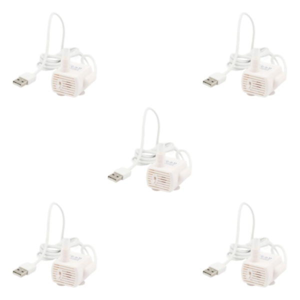 1/3/5 USB-drevet kattevandspumpe - Stille 5V til kæledyrsvand uden lys 3.5x4x2.5cm without light 3.5x4x2.5cm 5Set