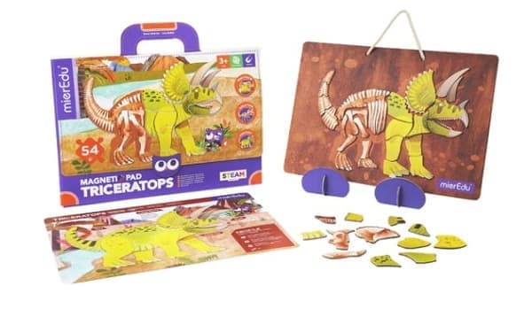 Magnetisk spelbräda från mieredu - Triceratops